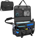 MENZOKE Car Front Seat Organizer, Patrol Bag Law Enforcement, Hanging Passenger Seat Car Organizer with 17 Inch Laptop Storage, Adjustable Strap Backseat Organizers for Truck Office, Police, Black
