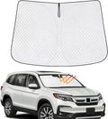 KMF Windshield Sun Shade for Honda Pilot 2016-2025 with 310T Foldable Car Sun Shade,Custom Fit Sunshade for Front Window Sun Visor Protector Interiors Block UV Rays Accessories
