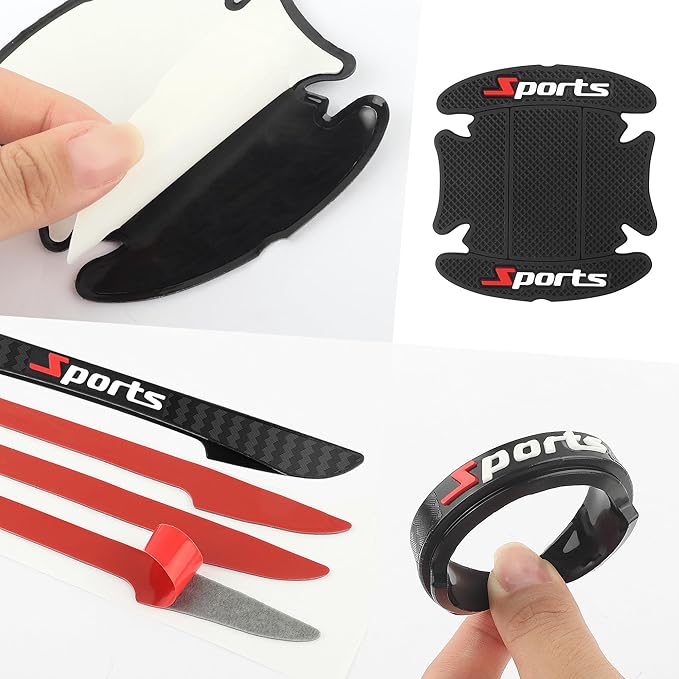 8PCS Car Door Protector,Sports Car Door Handle Protector,Sports Car Door Handle Scratch Protector,Universal CCar Door Edge Protector Fit Most Cars,SUVs,Trucks