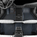 Luxury car Floor mats are for 99% of Vehicle Models,All Weather car Floor mats Provide Comprehensive Protection for Vehicles,Floor mats for car Personalized Customization! (Black Blue)