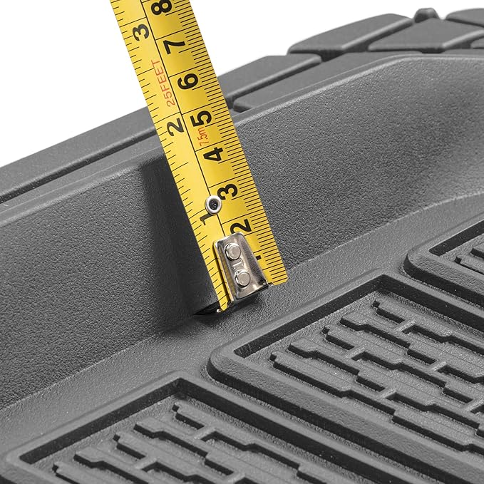 Cat® CAMT-9014 (4-Piece) Heavy Duty Deep Dish Rubber Floor Mats, Trim to Fit for Car Truck SUV & Van, All Weather Total Protection Durable Liners