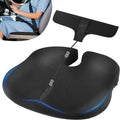 Car Seat Cushion for Pregnant Drivers and Passengers, NHTSA Recommended Prevent The Abdomen from Stress with Strap Adjuster, Memory Foam Seat Cushion for Tailbone Pain Relief, Sciatica & Back Support