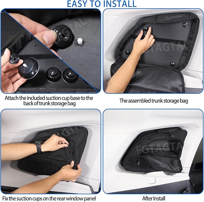 Rear Trunk Storage Organizer Box Compatible with Subaru Forester 2013-2018, Rear Left Window Storage Bag, Car Interior Accessories(Left Side)