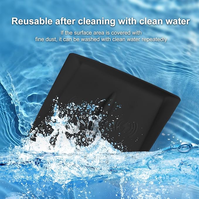 for 2024 Tesla Model 3 2025 Model Y Wireless Charging Anti-Slip Mat Silicone Protective Pad for Tesla Accessories (Black)