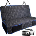 Meginc Back Seat Cover for Dogs, Washable Bench Seat Covers for Trucks,Dog Car Seat Covers for Ford f150/Ram1500/Nissan Frontier/Toyota Tacoma/GMC Canyon/Silverado (Blue)