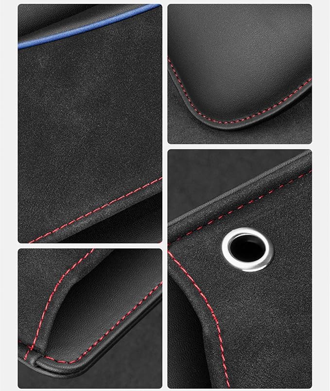 Sonhomay Car Seat Gap Filler Organizer, Leather Car Console Organizer Front Seat, Car Console Side Storage Box for Cell Phone Glasses Key Card, Car Seat Side Organizers Car Interior Accessories