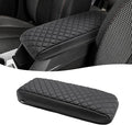 KBH Center Console Armrest Cover for Chevy Equinox, GMC Terrain 2010 2011 2012 2013 2014 2015 2016 2017, Middle Console Lid Protector, Arm Rest Cushion Pad, Vinyl Leather, Black