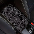 Horeset Spider Web Center Console Armrest Cover Soft Comfy Arm Rest Cushion Accessories Interior Decor, Easy to Install