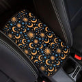 Car Console Armrest Cover, Moon Star Print Car Armrest Seat Box Cover Protector Auto Accessories Car Decor for Women Men,Universal Fit,Machine Washable