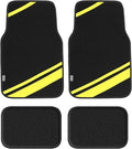 FH Group Car Floor Mats - Carpet Floor Mats for Cars, Universal Fit Automotive Floor Mats, All Purpose Car Floor Mats, Carpet Protector Mat for Most Sedan, SUV, Truck Floor Mats Yellow