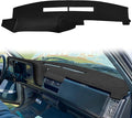 Dash Cover Mat Fit for Chevy Chevrolet Silverado/GMC Sierra C1500 C2500 C3500 K1500 K2500 K3500 Pickup Truck 1988-1994, 1992-94 GMC Yukon/Chevy Blazer Suburban Dashboard Pad Carpet (88-94, Black) Y25