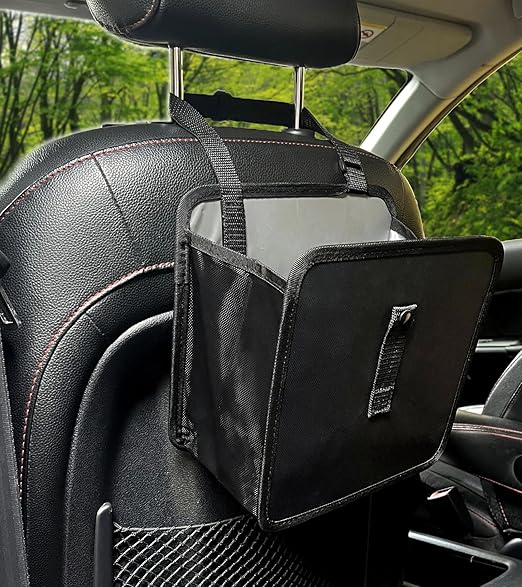 2 Pack Collapsible Foldable Car Trash Can, Hanging Waterproof Leakproof Can (3 Gallons)