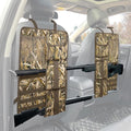 MYDAYS 2 Pack Tactical Seat Back Gun Rack, Camo Front Seat Organizer with MOLLE Panel Vehicle Gun Holder, Hunting Rifle/Shotgun (Camo1)