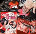 Gunk Getter, Cleaning Gel for Those Hard to Reach Places, Automotive Cup Holder Electronic Keyboard Office, Slime Gel Cleaner Dust Crumb Removal (Cherry, 12 Pack)