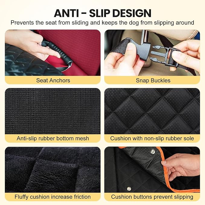 SIVEIS XL Dog Car Seat Extender for Full Size Truck with Hard Bottom, Waterproof Dog Car Seat Cover for Back Seat, Pet Seat Cover with Blanket Cushion for Crew Cab F150, Tundra, RAM 1500, Silverado