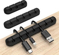 Cable Clips, INCHOR Cable Organizer Cord Holder for Desk, Charging Cable Holder Cord Clips, Nightstand Cord Organizer Cable Management Wire Clip (7, 5, 3 Slots)