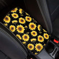 Sunflowers Center Console Pad for Car, Car Armrest Cushion Covers Middle Console Protector Auto Interior Decoration for Truck Auto SUV