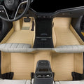 Luxury car Floor mats are for 99% of Vehicle Models,All Weather car Floor mats Provide Comprehensive Protection for Vehicles,Floor mats for car Personalized Customization! (Beige=)