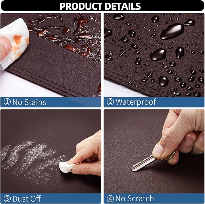 Dashboard Dash Mat Cover Leather Compatible for 07-14 Chevy Tahoe Suburban Denali Avalanche GMC Yukon/XL,07-13 Chevy Silverado GMC Sierra
