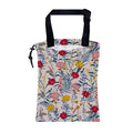 KXWQTRDD Car Garbage Bag Colorful Flowers and Leaves Drawstring Car Trash Bag Hanging for Back Seat with Adjustable Buckle Canvas Vehicle Trash Can Easy-to-Install