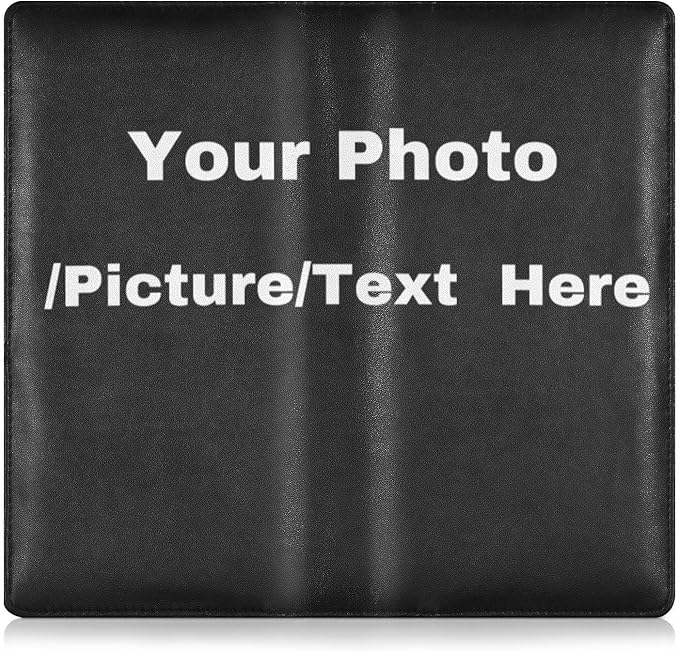 Custom Car Registration and Insurance Holder with Photo/Text/Picture Customization Vehicle Glove Box Organizer Personalized Car Accessories Wallet Case for Women Men