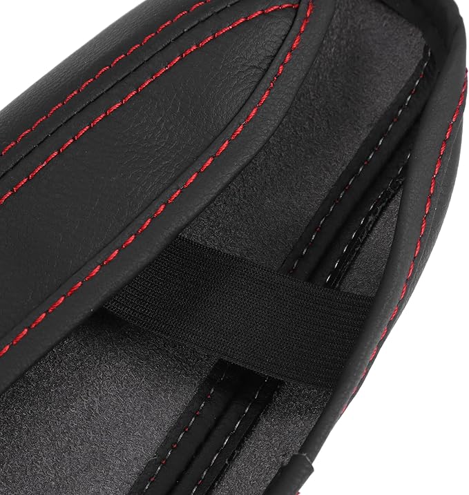 X AUTOHAUX Car Center Console Armrest Cover for Toyota CH-R 2017-2021 Faux Leather Interior Arm Rest Cover Elbow Cushion Pad Black