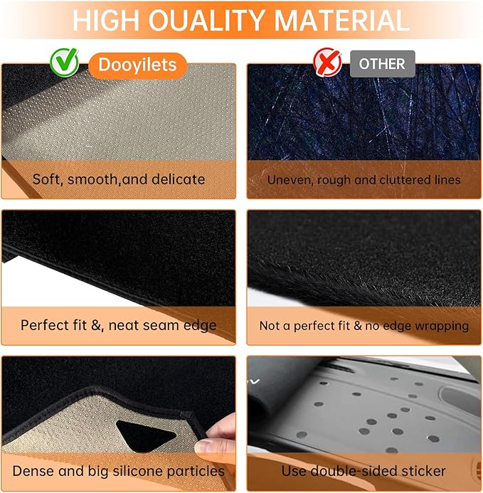 Car Dash Cover Mat Fit for 2006-2013 Lexus IS250 IS350, Dash Board Cover Pad Carpet, Dashboard Mat Non-Slip Pad Carpet Sunshield Protector Interior Accessories (Black)