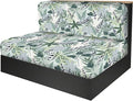 RV Dinette Cushion Covers, Stretch Table Seat Slipcovers, Replacement Washable Camper Couch Cushion Slipcovers for Bench Seats, RV Camper Car 1 Backrest Cover & 1 Bench Cover,Plant 2