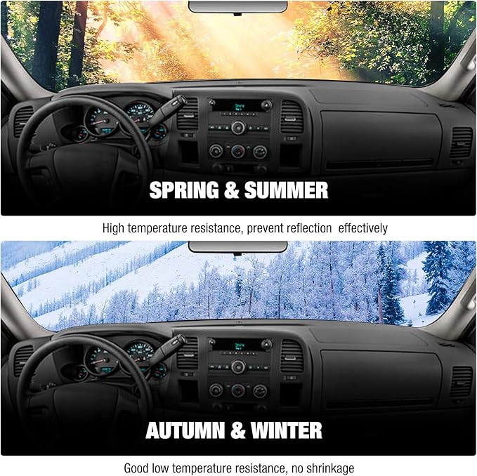 Dashboard Dash Cover Mat Carpet Compatible with 2010-2014 Dodge Ram 1500 2500 3500