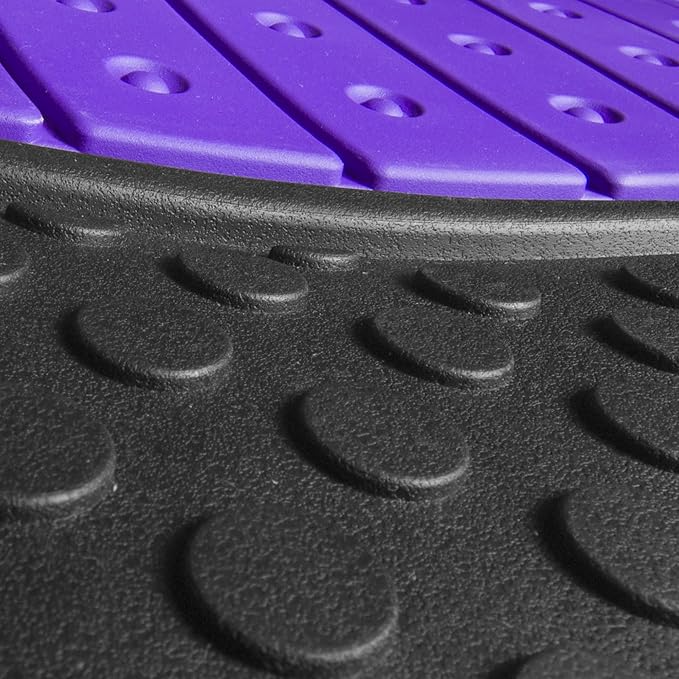 FH Group Car Floor Mats - Heavy-Duty Rubber Floor Mats for Cars, Universal Fit Full Set, Trimmable Automotive Floor Mats, ClimaProof Floor Mats For Most Sedan, SUV, Truck Floor Mats Purple