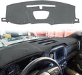 Yiz Dash Cover Mat Custom Fit for 2019-2025 Chevy Chevrolet Silverado 1500 2500HD 3500HD/2019-2023 GMC Sierra 1500 2500HD 3500HD w/o Heads Up Display and Speaker,Dashboard Pad Carpet(Dark Gray) J130