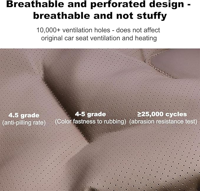 Car Seat Cushion for Porsche Macan 2015-2025-pr, Breathable Non-Slip Driver Seat Pad Ergonomic Memory Foam for Long Driving Car Office,B/3Pcs-Brown