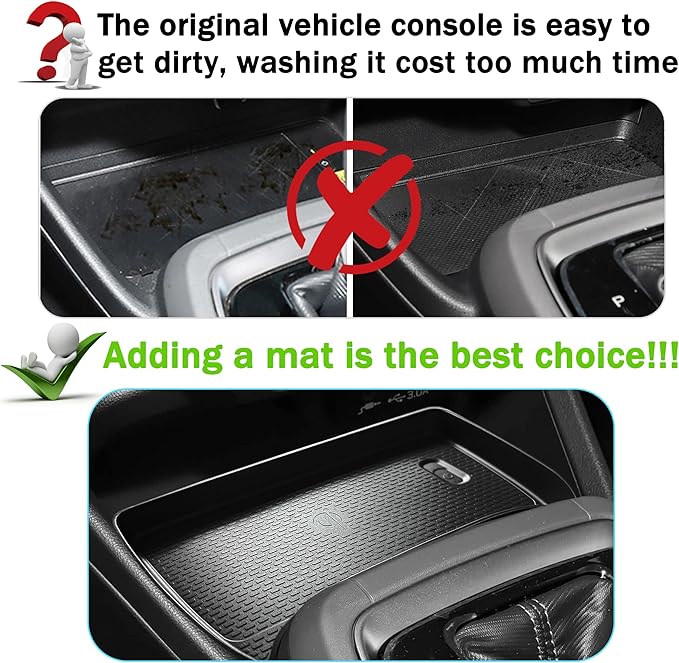 Wireless Charging Protective Mat for Subaru Crosstrek/Impreza 2026 2025 2024 Accessories Center Console Wireless Charger Anti-Slip Cover Pad Heat Insulation Silicone Waterproof Easy to Clean Black