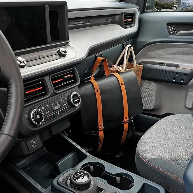 Mabett Glove Box Organizer Hooks for Ford Maverick 2022-2025 Accessories, Snap-in Organizer Storage Hook Clips for Hanging Luggage Bag Umbrella Grocery Bag (Hooks)