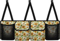 Sunflower Back Trunk Seat Organizer for SUV, Sedan, Van, Oxford Cloth, Equipped with Robust Elastic Net, Hanging Car Storage Organizer with Lids, Easy to Clean & Install In All Vehicles