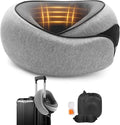 Vietora Eud Travel Neck Pillow, Memory Foam Neck Support for Airplane, Car & Office, Breathable Portable Design with Eye Mask, Earplug Holder & Carry Bag, for Christmas & New Year