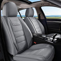 Coverado Car Seat Covers, Front Covers for Cars, Car Seat Cover Front Seats, Car Seat Protector Waterproof, Leather Car Seat Cushion, Universal Interior Covers Seat Protectors for Most Cars Gray