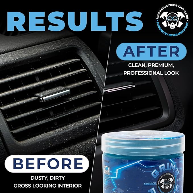 Grime Reaper Cleaning Gel | Clean Slime Putty | Auto Detailing | Car Interior Cleaner | Car Accessories | Electronic Products Keyboard Cleaner | Dust Remover