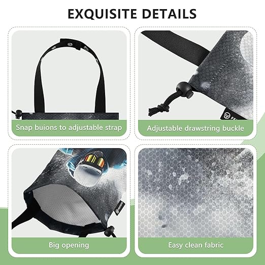 ALAZA Hanging Car Trash Bags Garbage Bag Trash Can for Back Seat Small Snowboarding 1 Washable Storage Bag Retractable 2 Pack