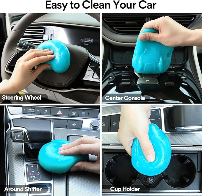 PULIDIKI Car Cleaning Gel 160g and Car Cleaning Putty 70g Bundle