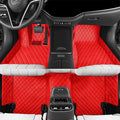 Luxury car Floor mats are for 99% of Vehicle Models,All Weather car Floor mats Provide Comprehensive Protection for Vehicles,Floor mats for car Personalized Customization! (red)