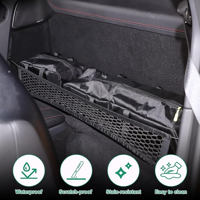 Sekhyna Car Backseat Organizer Compatible with Lotus Emira 2020-2024,Car Organizer Bag Side Trunk Cargo Storage with 2 Large Pockets,2PCS Multifunctional Storage Bag For Lotus EMIRA V6 GT4 I4 Coupe