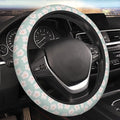 Car Steering Wheel Cover,Flower Universal Non Slip Wheel Protector 15 Inch Elastic Car Accessories for Men Women
