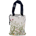 NHNXHWIA Wild Flowers Car Garbage Bag,Botanical Herbs Waterproof Small Car Trash Bag Hanging Back of Seat,Drawstring Hanging Car Trash Bag with Adjustable Buckle for Car Accessories