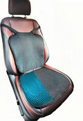 Semi Truck Seat Cushion with Lumbar Support - 2-Pieces Foldable & Separable for Truck Drivers - Pressure Relief & Enhanced Comfort - Heavy Duty Adjustable Car Seat Back Cushion for Men & Women