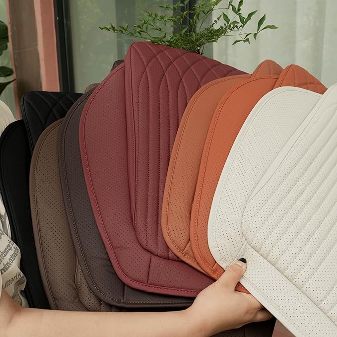 Car Seat Cushion Fit for BMW Accessories Front and Rear Seat Pad for Car Driver Seat Office Chair Black(1PC)