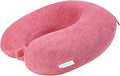 Bliss Neck Pillow - Lightweight U-Shaped Memory Foam Travel Neck Pillow with Snap Closure for Airplanes, Traveling, Offices, Cars, Hibiscus Terry