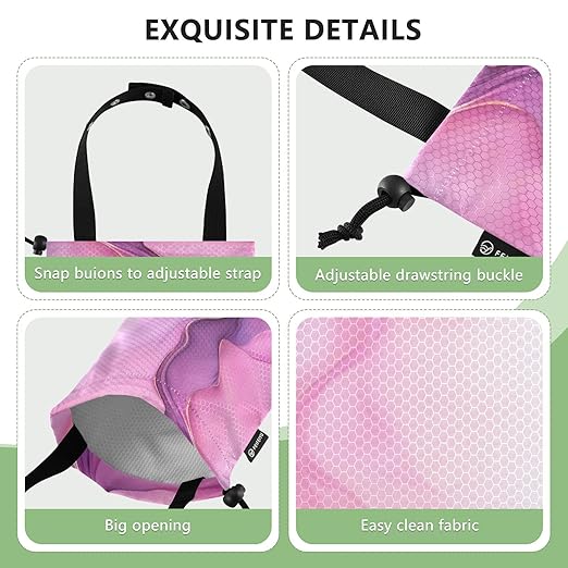 ALAZA Hanging Car Trash Bags Garbage Bag Trash Can for Back Seat Small Marble Hot Pink Washable Storage Bag Retractable 2 Pack