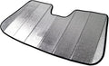 Custom Fit Car Sun Shade Windshield | Sun Visor | Car Window Shades | Fold Up Front Sunshade Visor | Compatible with Audi A4 S4 RS4 2009-2016 | CFS-009-S | Silver & Grey 1-pc Set