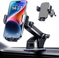 Qifutan Military-Grade Car Phone Holder - [Ultra Strong Suction] 3-in-1 Phone Mount for Dashboard, Windshield & Air Vent, Super Stable Universal Car Accessories for iPhone & All Smartphones